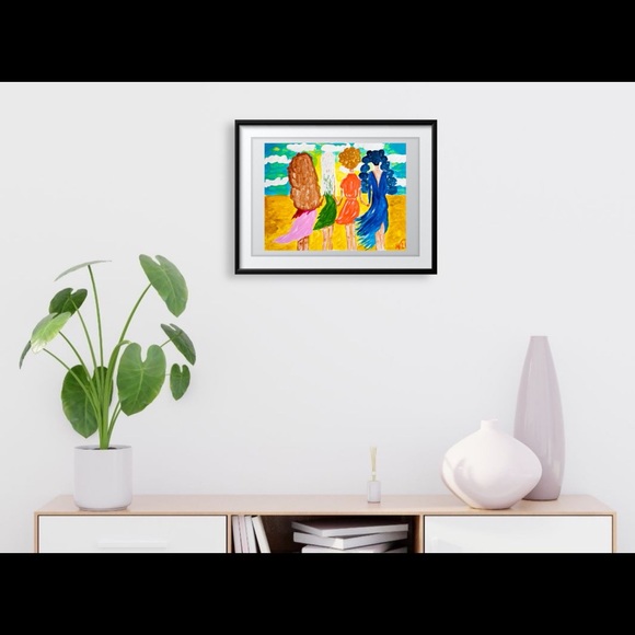 Mother Daughters Sisters Painting ORIGINAL Artwork - Picture 9 of 10